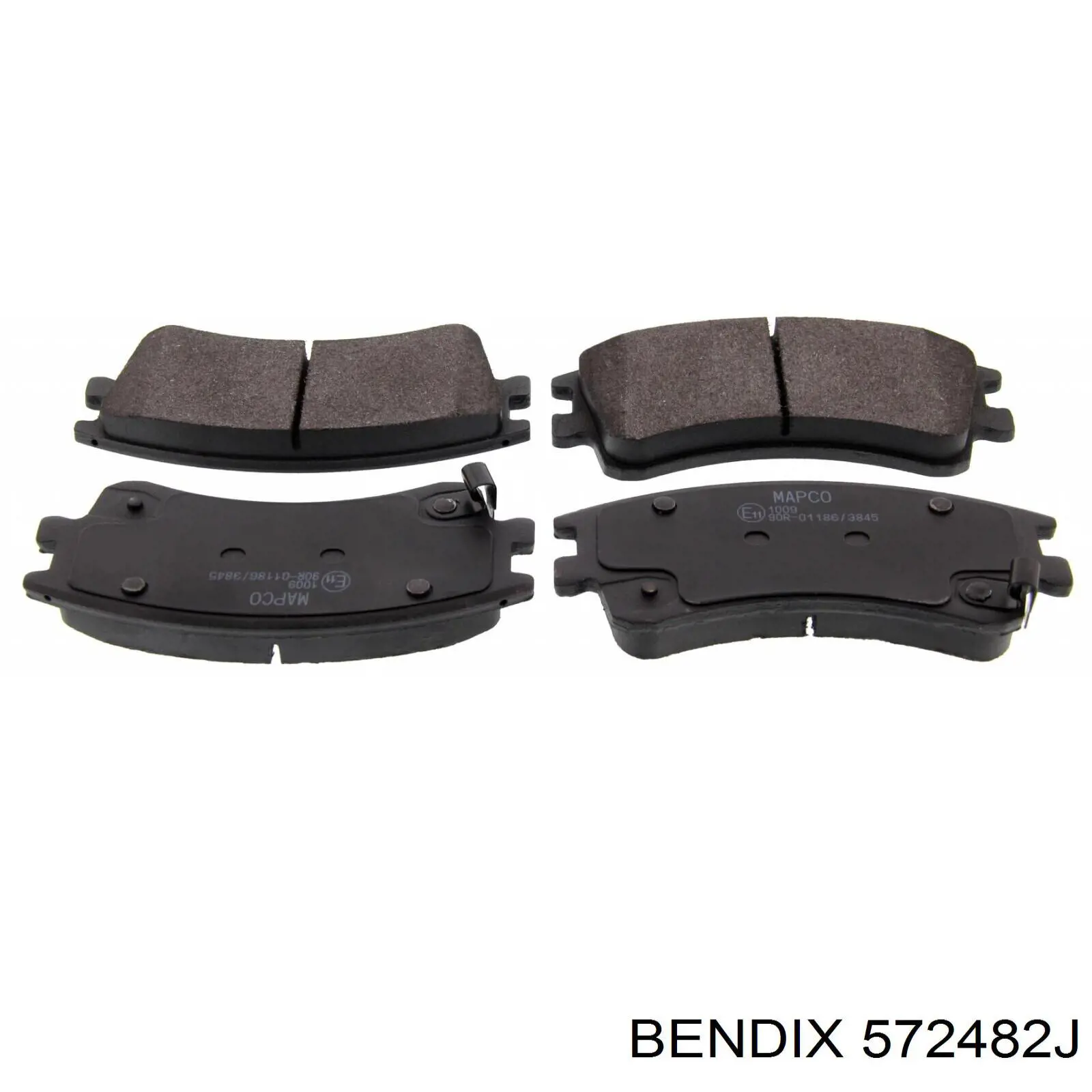 Передні тормозні колодки 572482J Jurid/Bendix