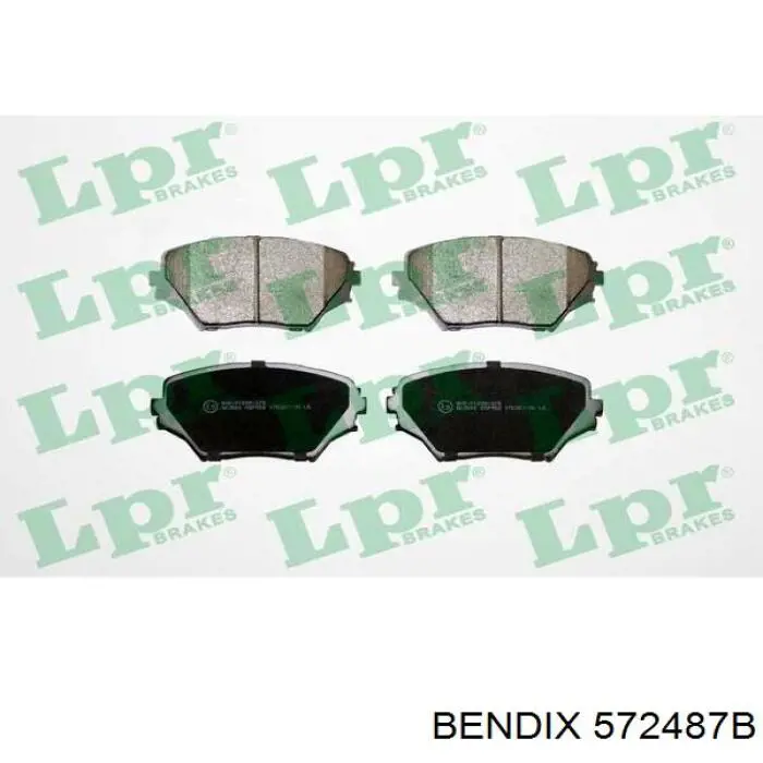 572487B Jurid/Bendix Передні гальмівні колодки
