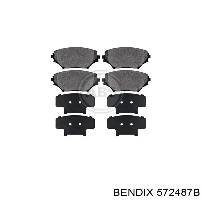 Купити 572487B Jurid/Bendix Колодки гальмівні передні, дискові