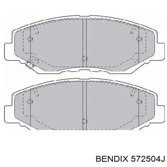 Гальмівні колодки Jurid/Bendix 572504J ціна, від 29.32 USD