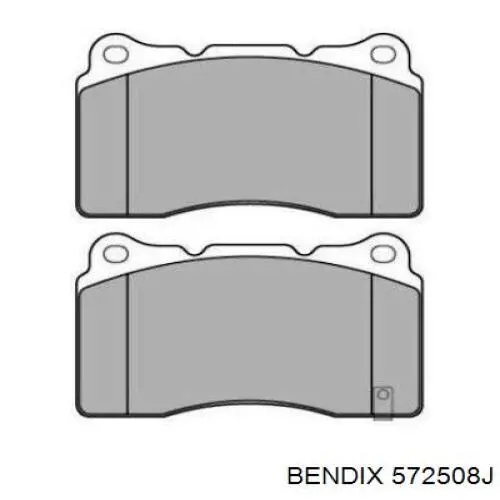 Купити 572508J Jurid/Bendix Колодки гальмівні передні, дискові