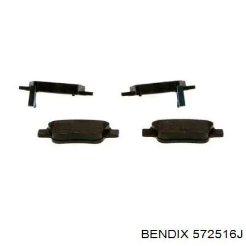 Задні гальмівні колодки 572516J Jurid/Bendix