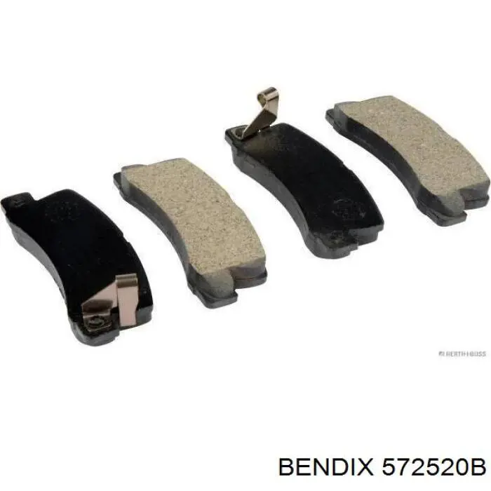 Задні гальмівні колодки 572520B Jurid/Bendix