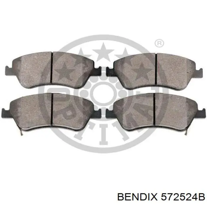 Передні тормозні колодки 572524B Jurid/Bendix