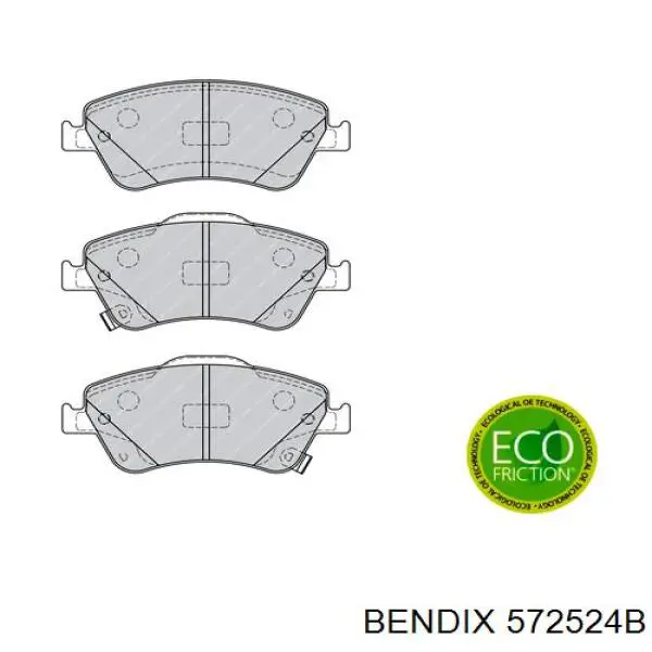 Тормозні колодки Jurid/Bendix 572524B