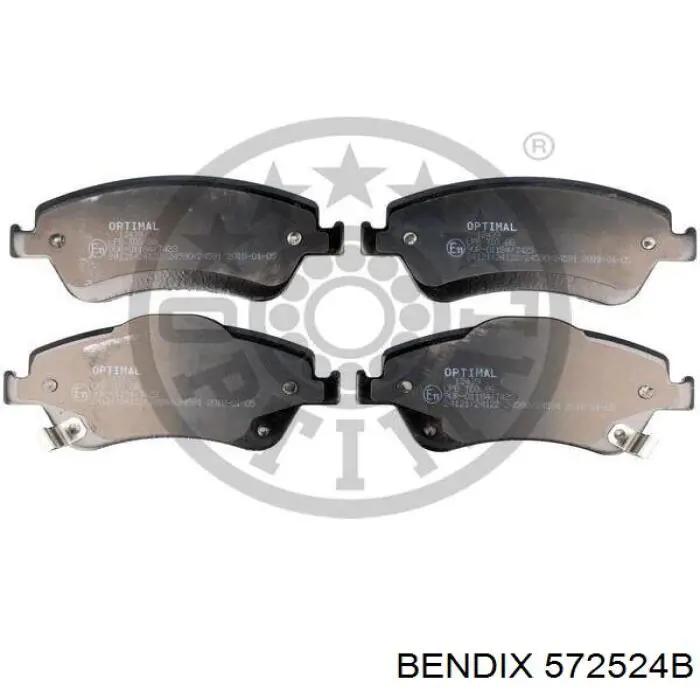 572524B Jurid/Bendix Передні гальмівні колодки