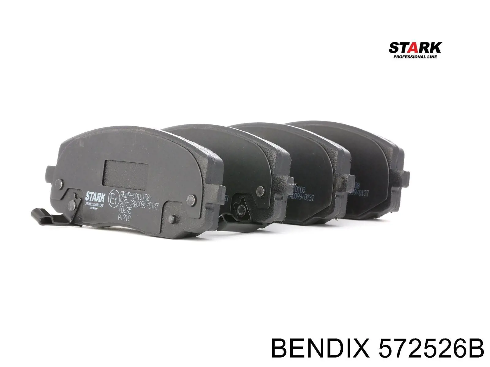 572526B Jurid/Bendix колодки гальмівні передні, дискові