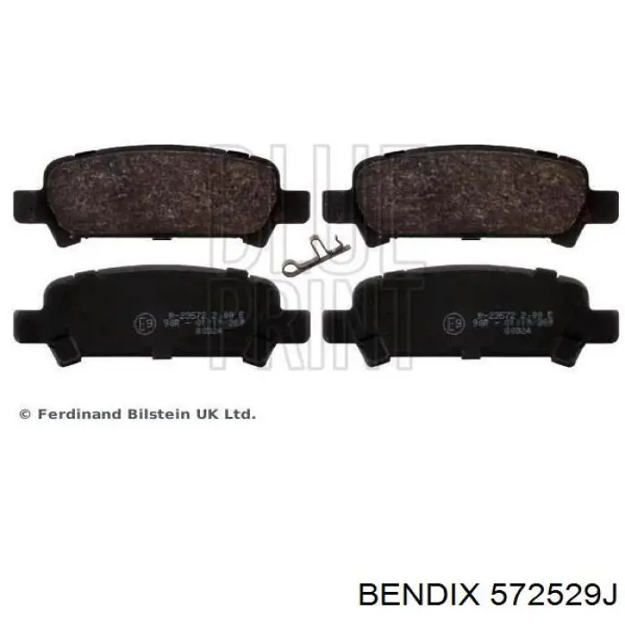 Задні гальмівні колодки 572529J Jurid/Bendix
