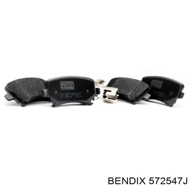 572547J Jurid/Bendix Колодки гальмівні задні, дискові