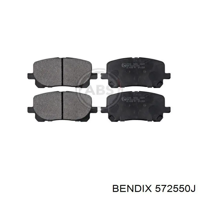 Гальмівні колодки Jurid/Bendix 572550J ціна, від 34.94 USD