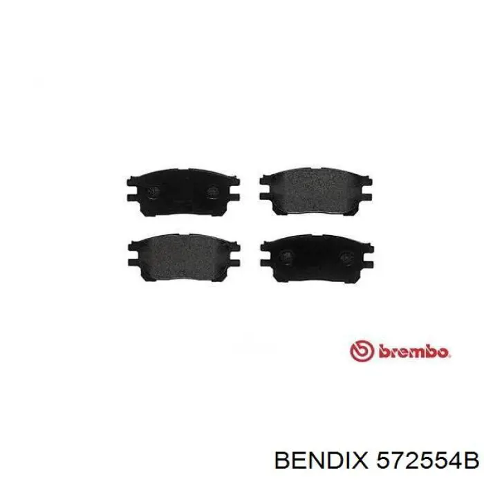 572554B Jurid/Bendix Передні гальмівні колодки