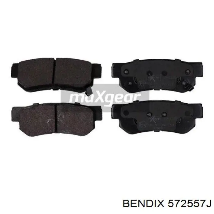 Задні гальмівні колодки 572557J Jurid/Bendix