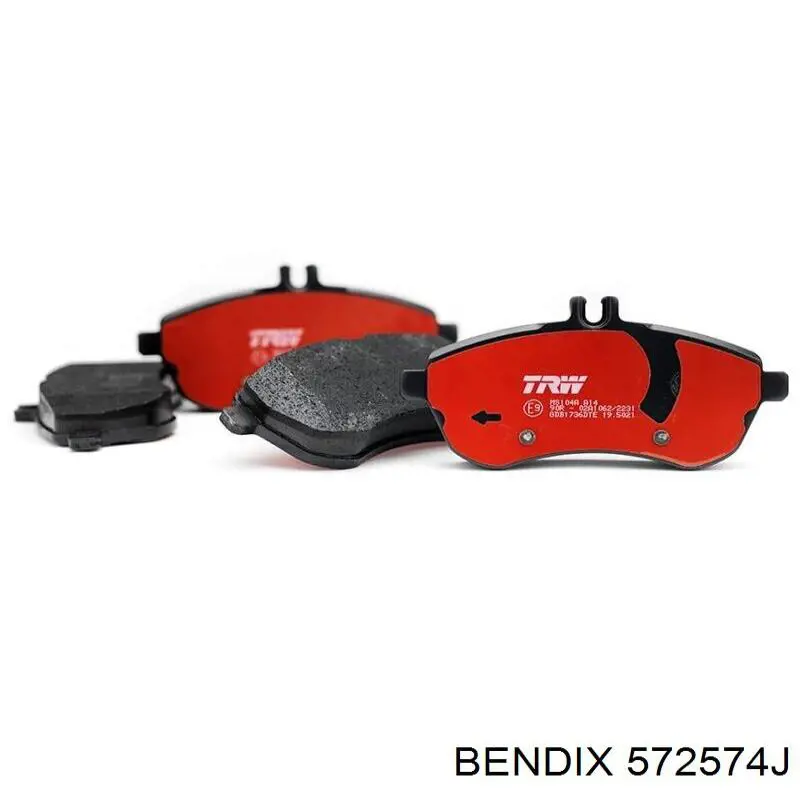 Передні тормозні колодки 572574J Jurid/Bendix