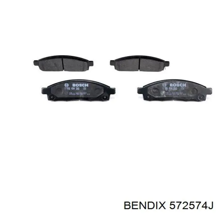 Купити 572574J Jurid/Bendix Колодки гальмівні передні, дискові