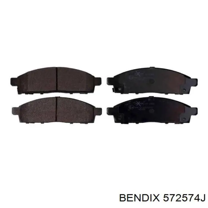 Передні тормозні колодки 572574J Jurid/Bendix