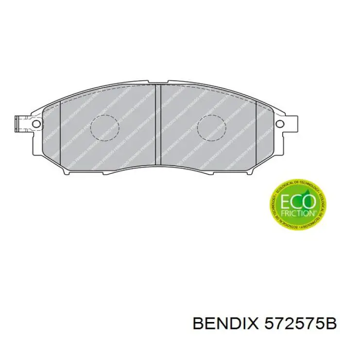 Передні тормозні колодки 572575B Jurid/Bendix