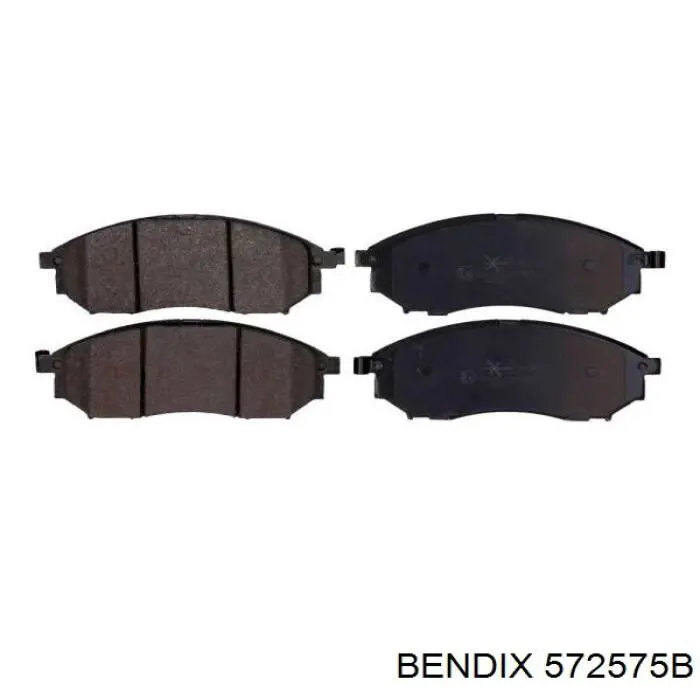 572575B Jurid/Bendix колодки гальмівні передні, дискові