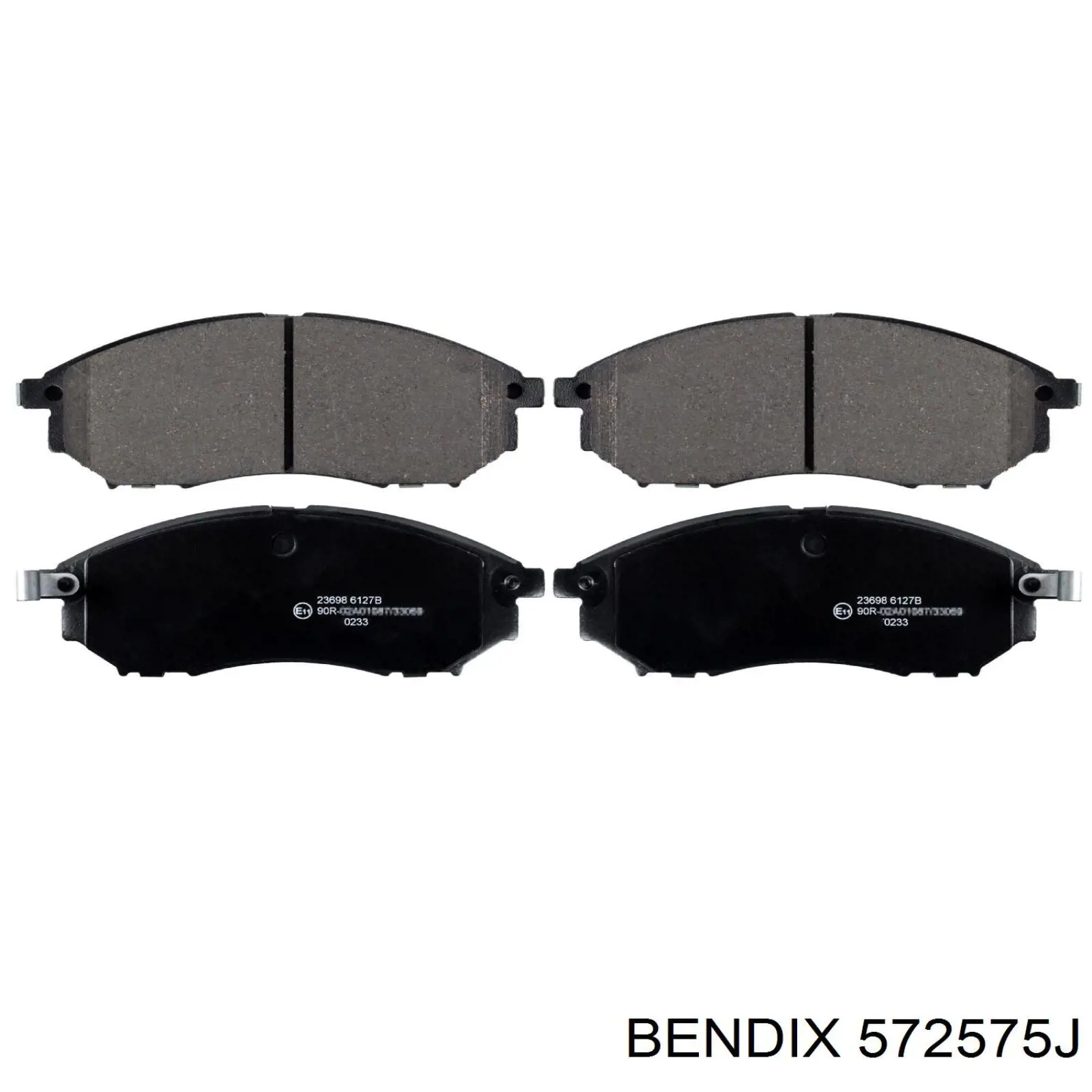 572575J Jurid/Bendix Передні гальмівні колодки