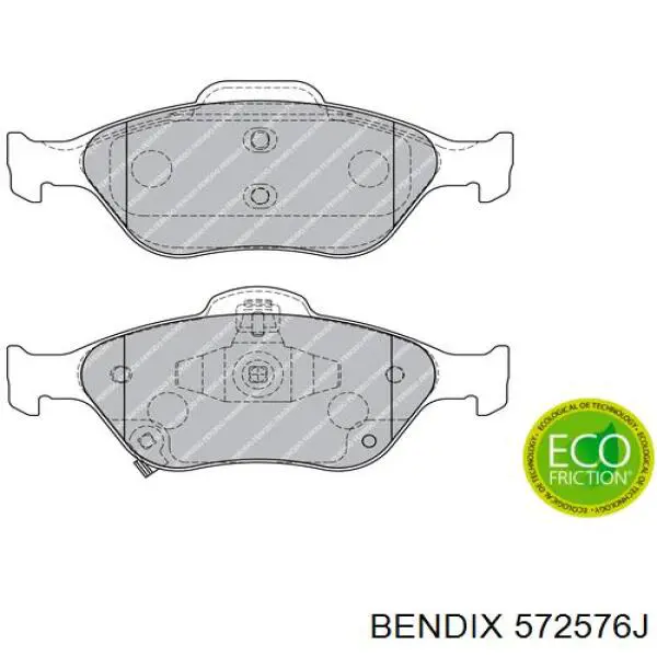 572576J Jurid/Bendix Передні гальмівні колодки