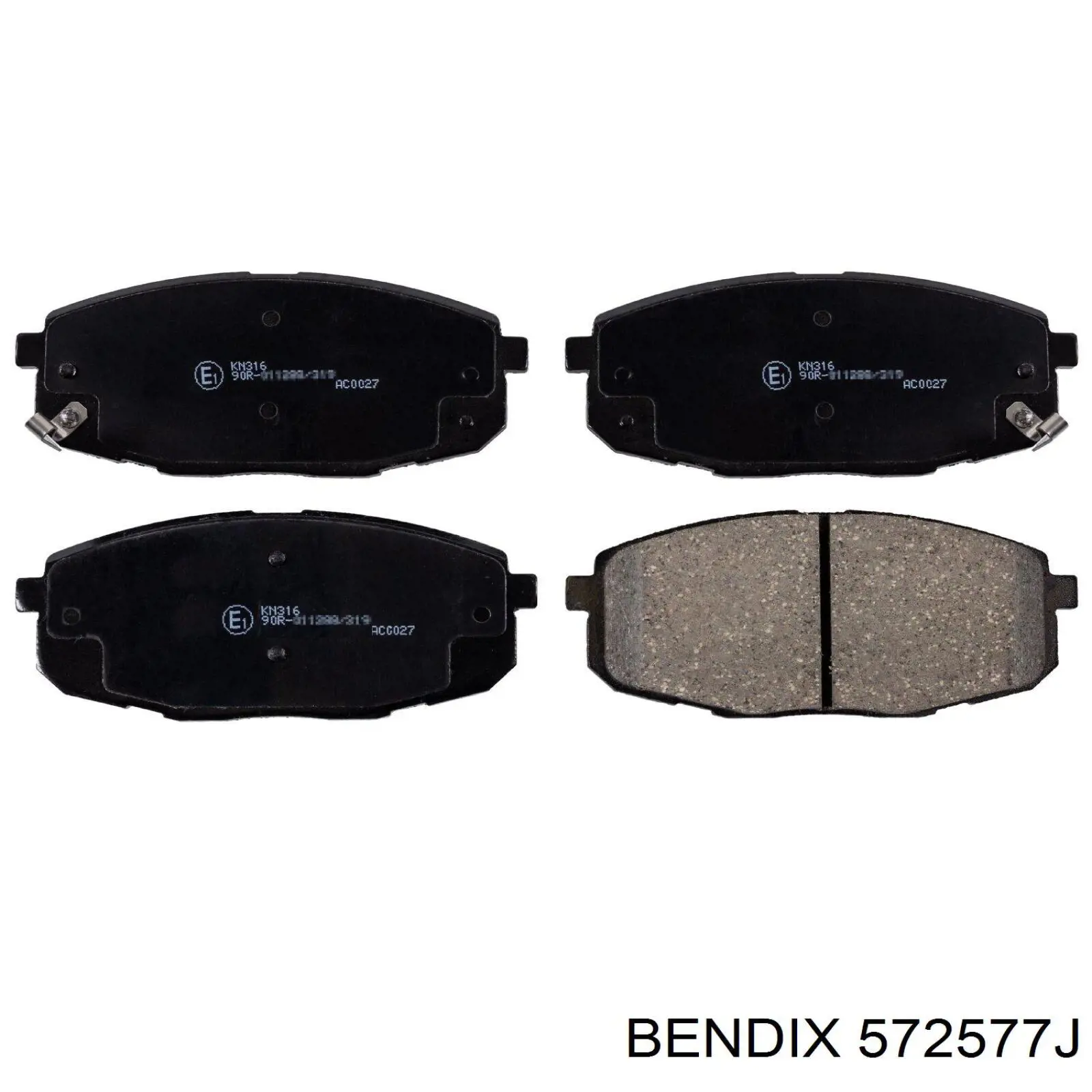 572577J Jurid/Bendix Передні гальмівні колодки