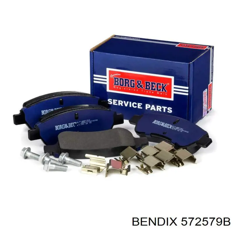 Передні тормозні колодки 572579B Jurid/Bendix