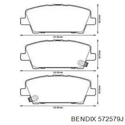 Гальмівні колодки Jurid/Bendix 572579J ціна, від 29.81 USD