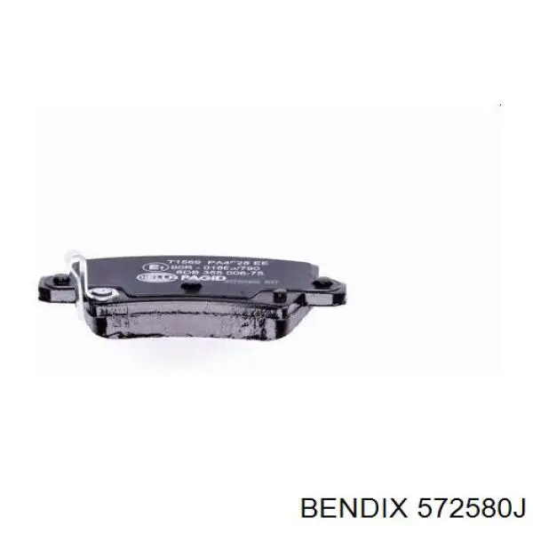 Задні дискові колодки Jurid/Bendix 572580J