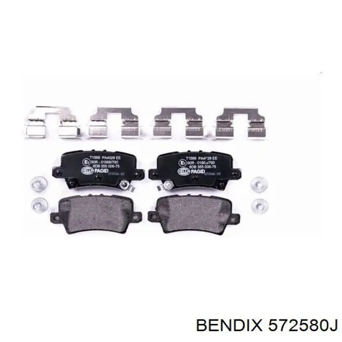 Купити 572580J Jurid/Bendix Задні колодки