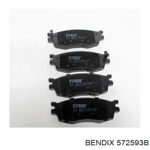 Купити 572593B Jurid/Bendix Колодки гальмівні передні, дискові