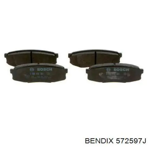 Задні дискові колодки Jurid/Bendix 572597J