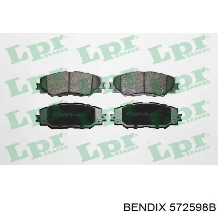Купити 572598B Jurid/Bendix Колодки гальмівні передні, дискові