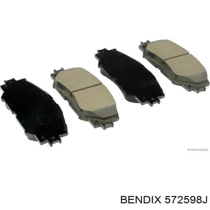 572598J Jurid/Bendix Передні гальмівні колодки