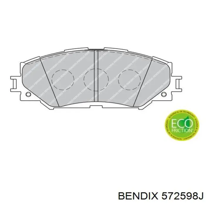 Тормозні колодки Jurid/Bendix 572598J