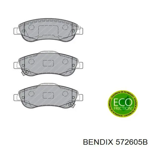 Купити 572605B Jurid/Bendix Колодки гальмівні передні, дискові