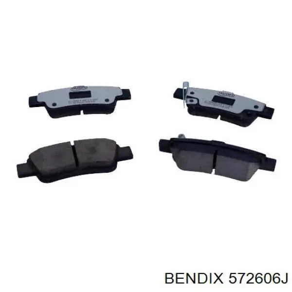 Задні дискові колодки Jurid/Bendix 572606J