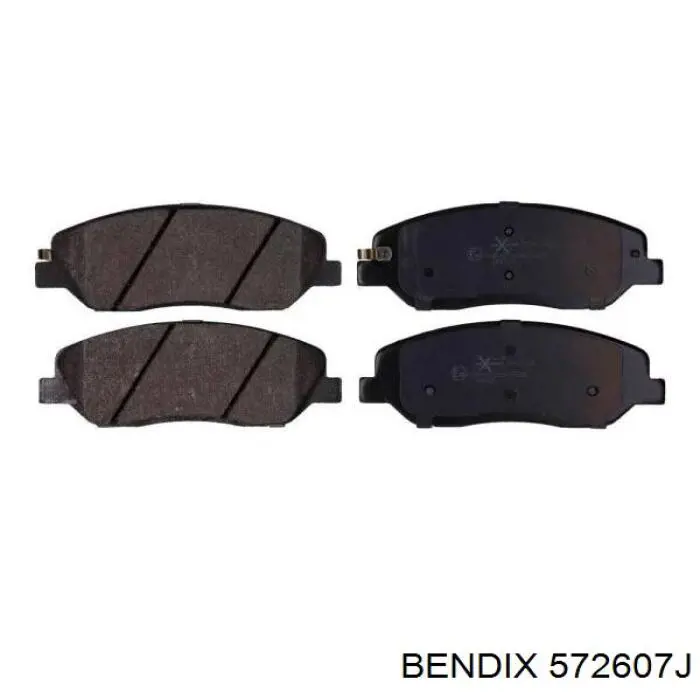Передні тормозні колодки 572607J Jurid/Bendix