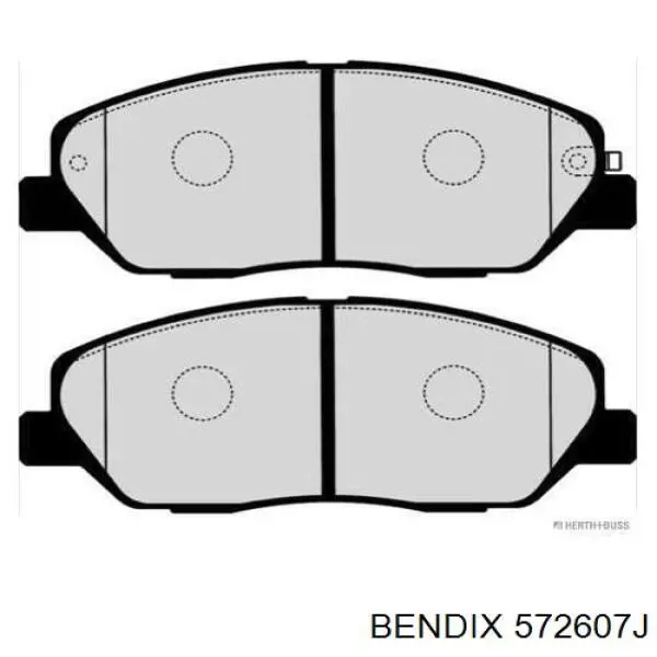 572607J Jurid/Bendix Передні гальмівні колодки