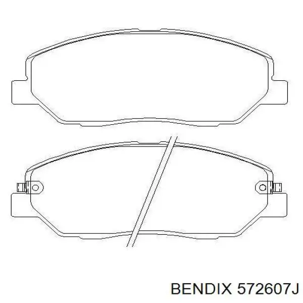 Гальмівні колодки Jurid/Bendix 572607J ціна, від 28.41 USD