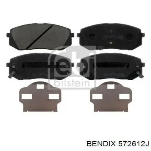 Гальмівні колодки Jurid/Bendix 572612J ціна, від 32.55 USD