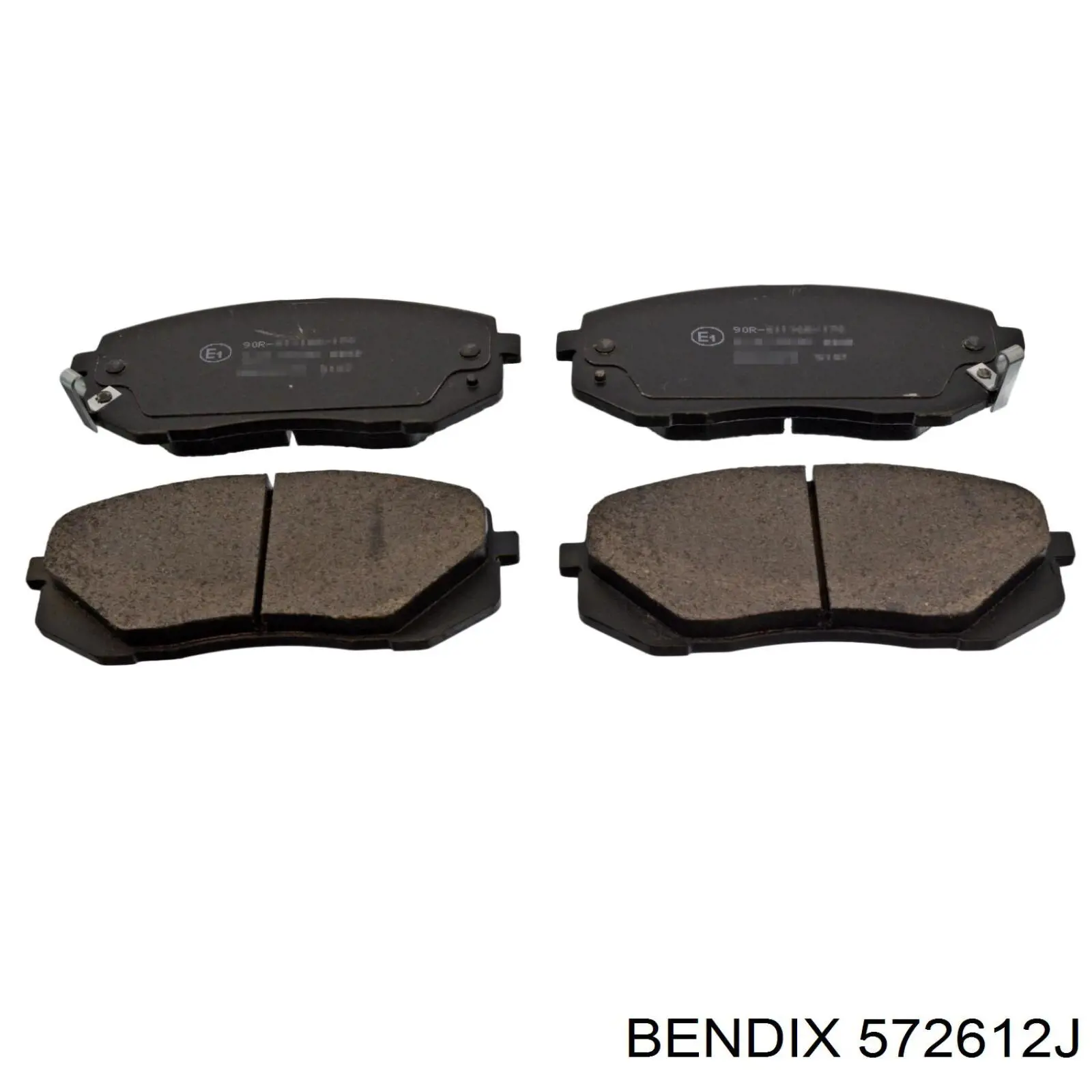 572612J Jurid/Bendix колодки гальмівні передні, дискові