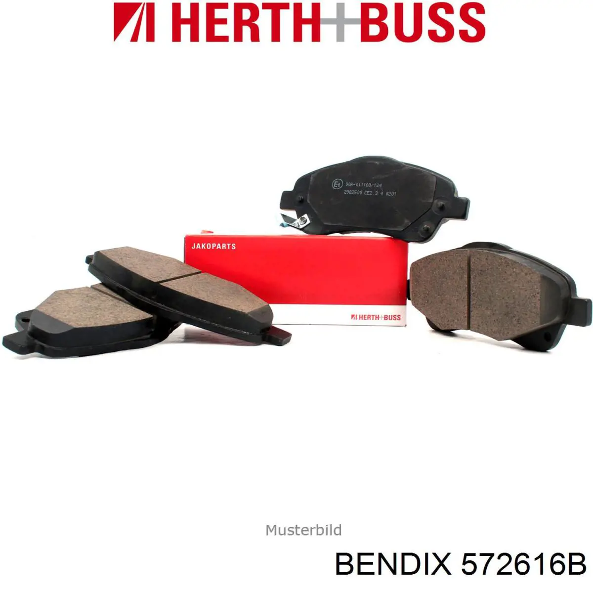 Гальмівні колодки Jurid/Bendix 572616B ціна, від 25.30 USD