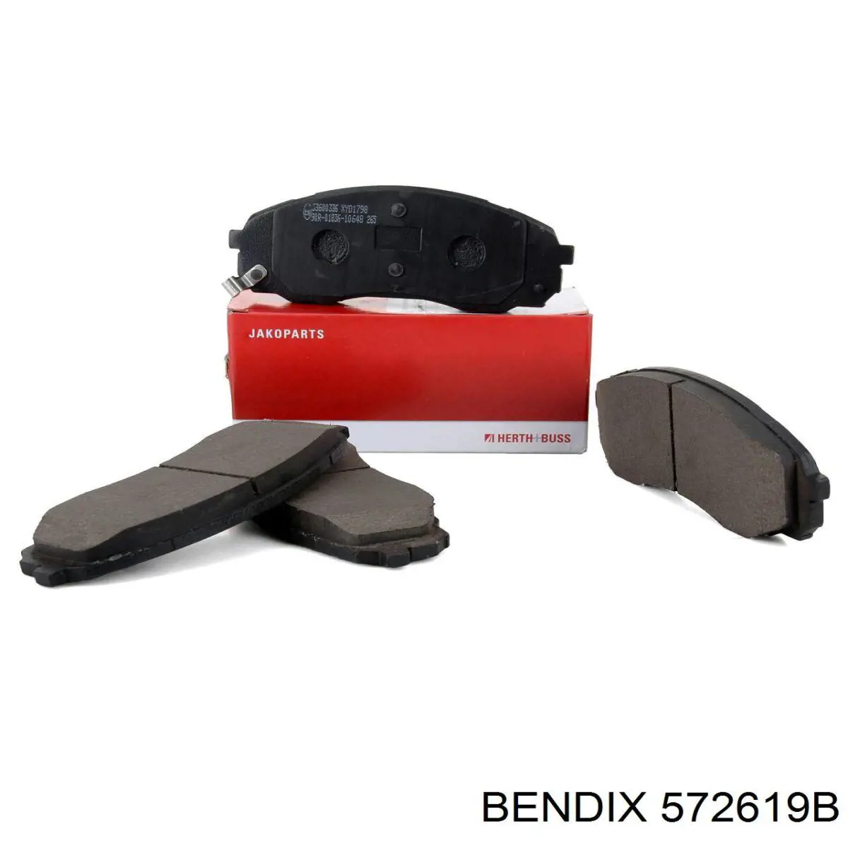 572619B Jurid/Bendix Передні гальмівні колодки