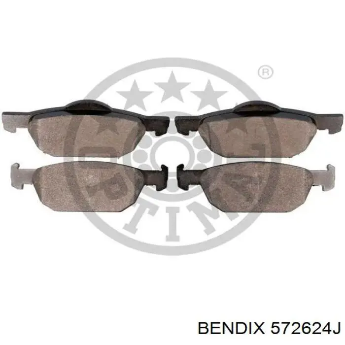Тормозні колодки Jurid/Bendix 572624J