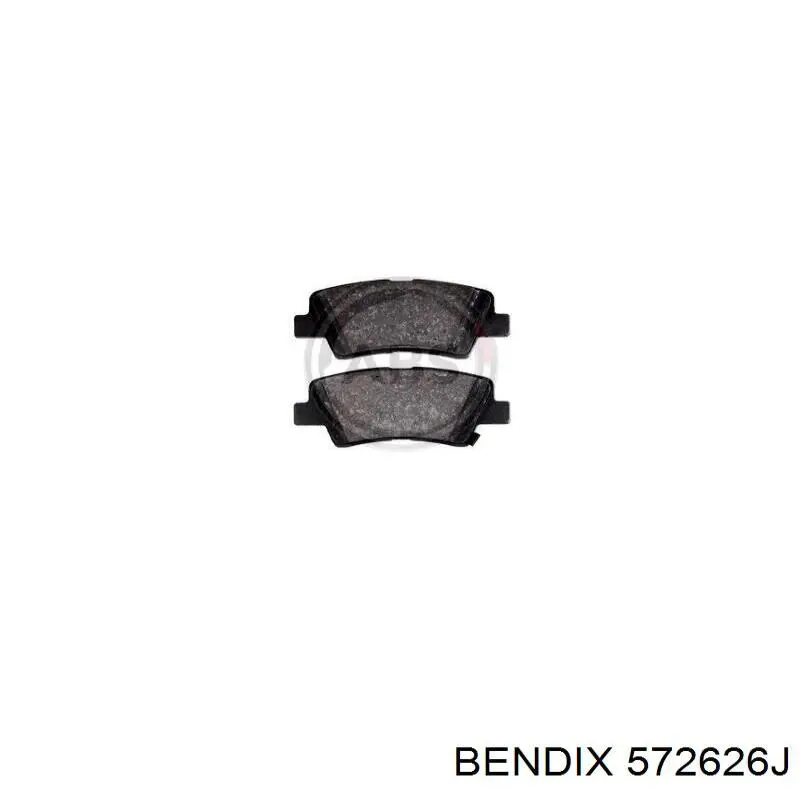 572626J Jurid/Bendix Колодки гальмівні задні, дискові