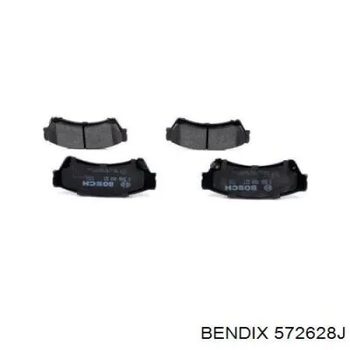 Купити 572628J Jurid/Bendix Задні колодки
