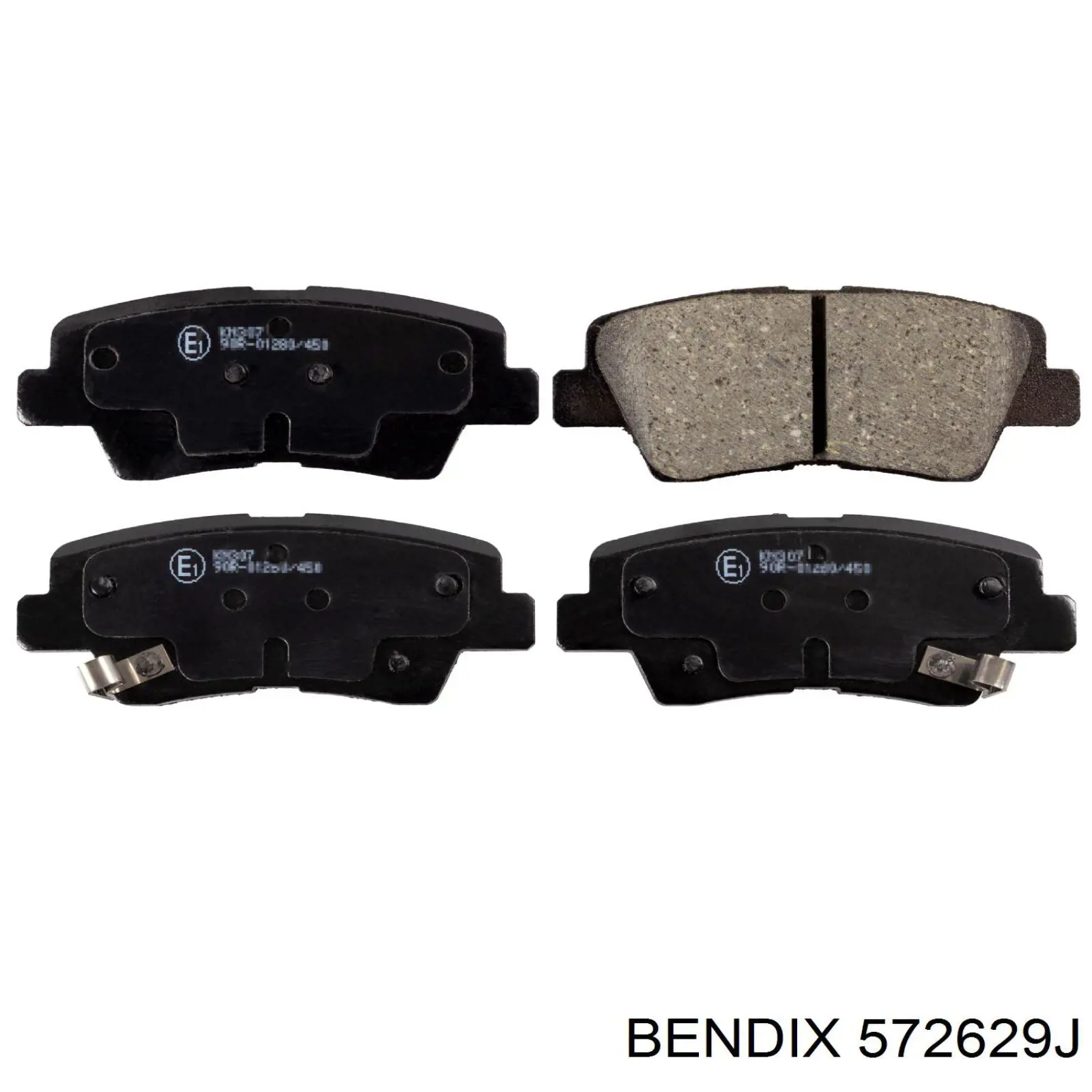 572629J Jurid/Bendix Колодки гальмівні задні, дискові