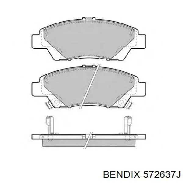 Тормозні колодки Jurid/Bendix 572637J