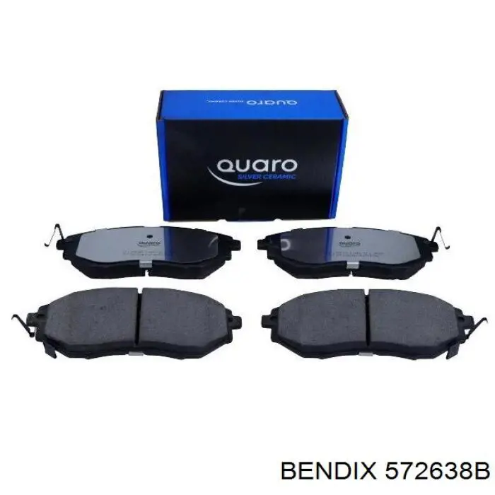 572638B Jurid/Bendix Передні гальмівні колодки