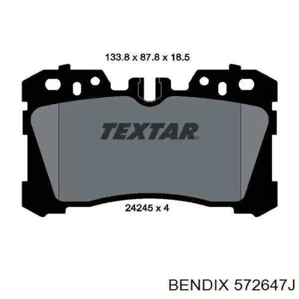 Купити 572647J Jurid/Bendix Колодки гальмівні передні, дискові