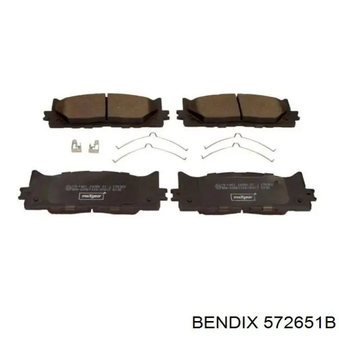 Купити 572651B Jurid/Bendix Колодки гальмівні передні, дискові